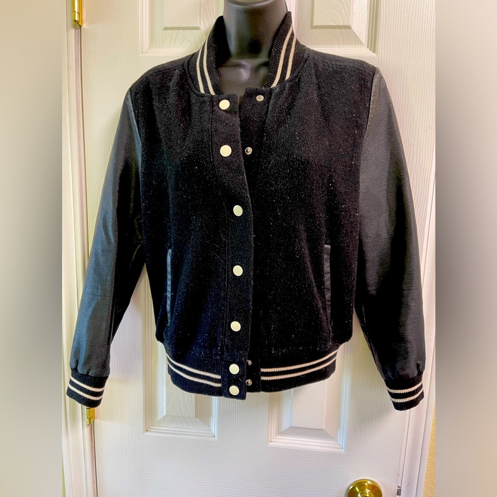 Forever 21 Women’s Varsity Bomber Jacket-SMALL